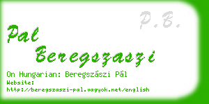 pal beregszaszi business card